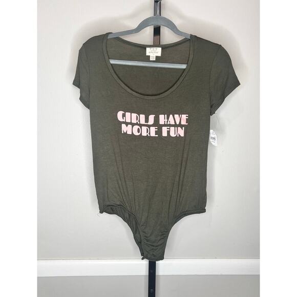 Project Social T Bodysuit - Girls Have More Fun - Size Medium - Picture 2 of 7